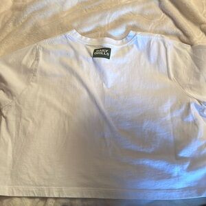 Daily drills white crop top